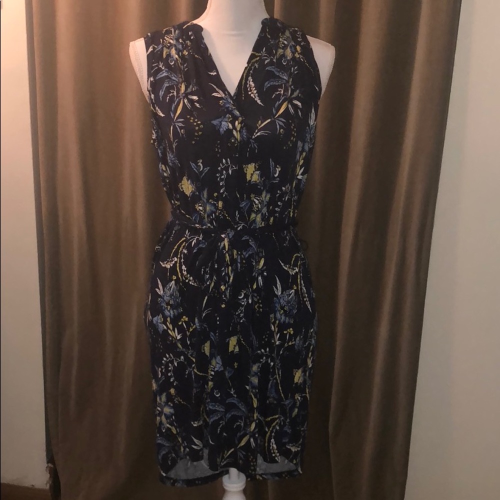 LOFT print shirt dress